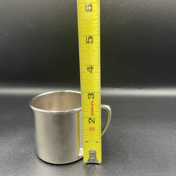 Vintage 1940c Silverplate‎ Baby Cup- Unmarked - EUC- Toddlers Cup Baby Gift 6oz - Picture 10 of 15